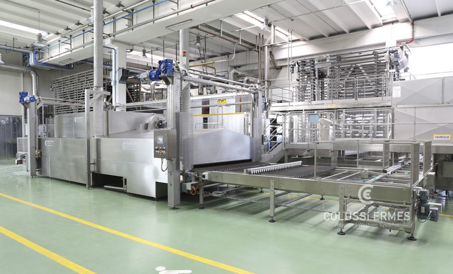 Laveuses industrielles alimentaires - Lavage plaques Colussi Ermes - 900 à 1 000 plaques/heure_0