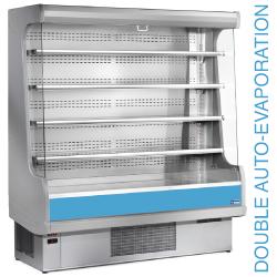 Mural réfrigéré ventilé avec groupe EM12-G/B1 - Construction en tôle plastifiée et inox - Éclairage supérieur_0