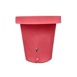 PLAST'UP ROTOMOULAGE Carré de plantation récupérateur d'eau de pluie mural lluvia 420l - ROUGEFRAISE - rouge 0750122560479_0