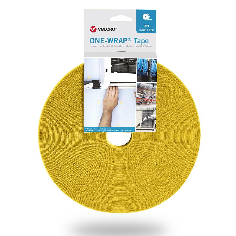 VELCRO® One Wrap® Bande 30 mm, jaune, 25 m_0
