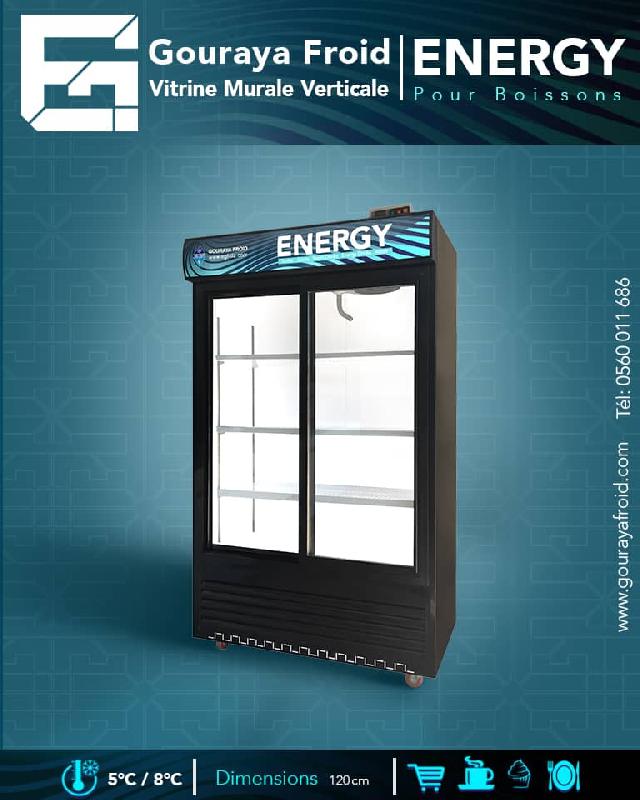Vitrine réfrigérée professionnelle ENERGY - stockage et exposition boissons - design solide et fiable_0