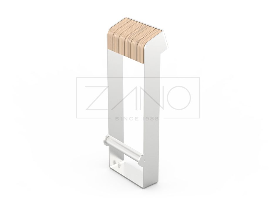17.001 Assis-debouts publics - Zano - acier inoxydable et assise en bois_0