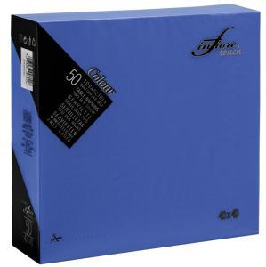 50 SERVIETTES 2 PLIS 38 X 38 CM BLEU MARINE