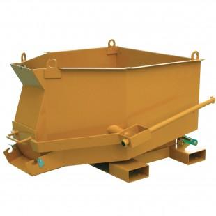 Benne à béton 500L - spéciale bétonnière - compatible chariot élévateur et grue_0