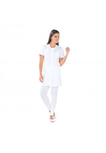 Blouse de travail femme Elise - manches 3/4, 3 poches, fermeture par pressions_0