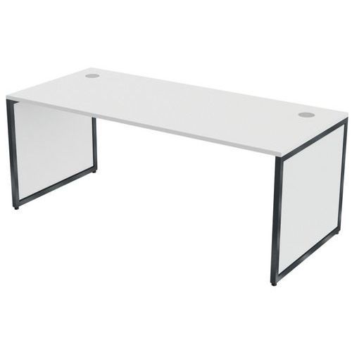 BUREAU KAD PIEDS PANNEAUX 180 X 80 CM BLANC ANTHRACITE - MBA