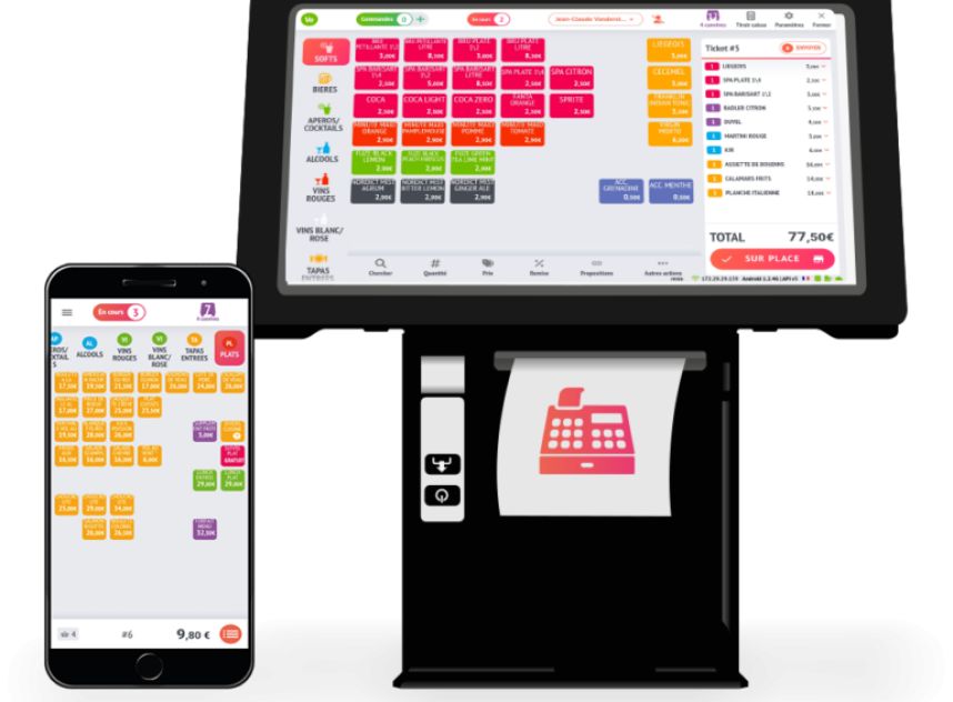 Caisse enregistreuse tactile Restomax Glacier - Logiciel performant + matériel complet à partir de 99€ H.T/mois_1