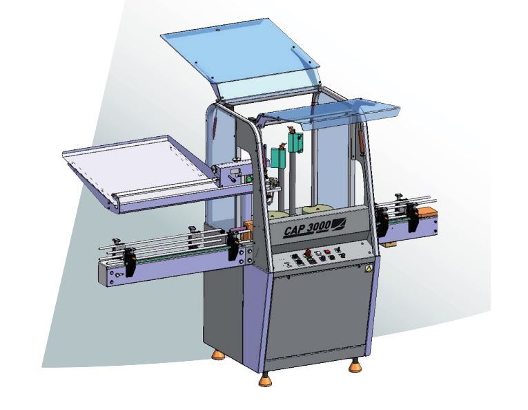 Capsuleuse Rotative CAP 3000 - Monobloc de distribution pour lignes de conditionnement jusqu'à 3000 bouteilles/heure_0