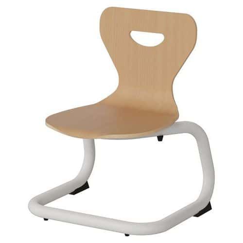 CHAISE MALIBU AST - T1 - COQUE HÊTRE / ALU BLANC 9016 - MANUTAN EXPERT