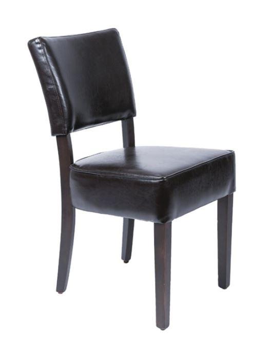 CHAISES CONFORTABLES EN SIMILI CUIR BOLERO MARRON FONCÉ