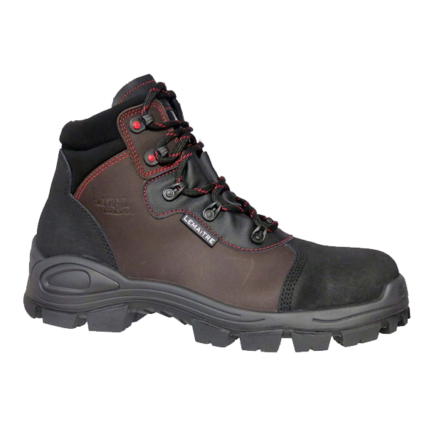 CHAUSSURES DE SÉCURITÉ HAUTES KANYON S3 0% MÉTAL UNISEXE MARRON – TAILLE 43