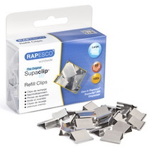 CLIPS À DOCUMENTS SUPACLIP 60, 100 PIÈCES, - LOT DE 2
