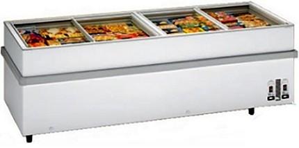 Congélateur coffre - porte vitrée coulissante - grande capacité - idéal pour commerces alimentaires_0