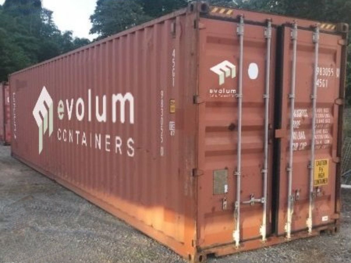 Container maritime 40 pieds dry d'occasion - révisé, étanche et certifié Cargo-Worthy_0