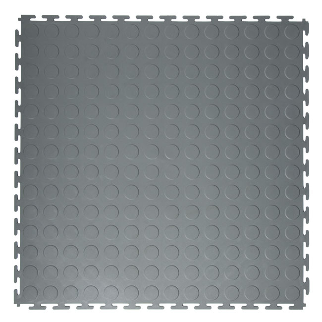 DALLES PVC CLIPSABLES PASTILLES GRIS FONCÉ 500X500X4,5MM