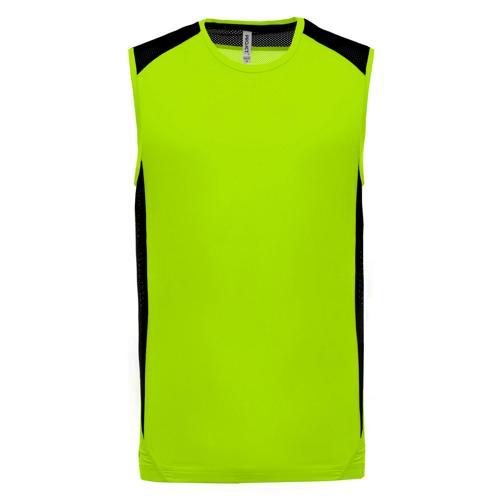 DÉBARDEUR BICOLORE UNITY PES VERT/GRIS FONCÉ TECH