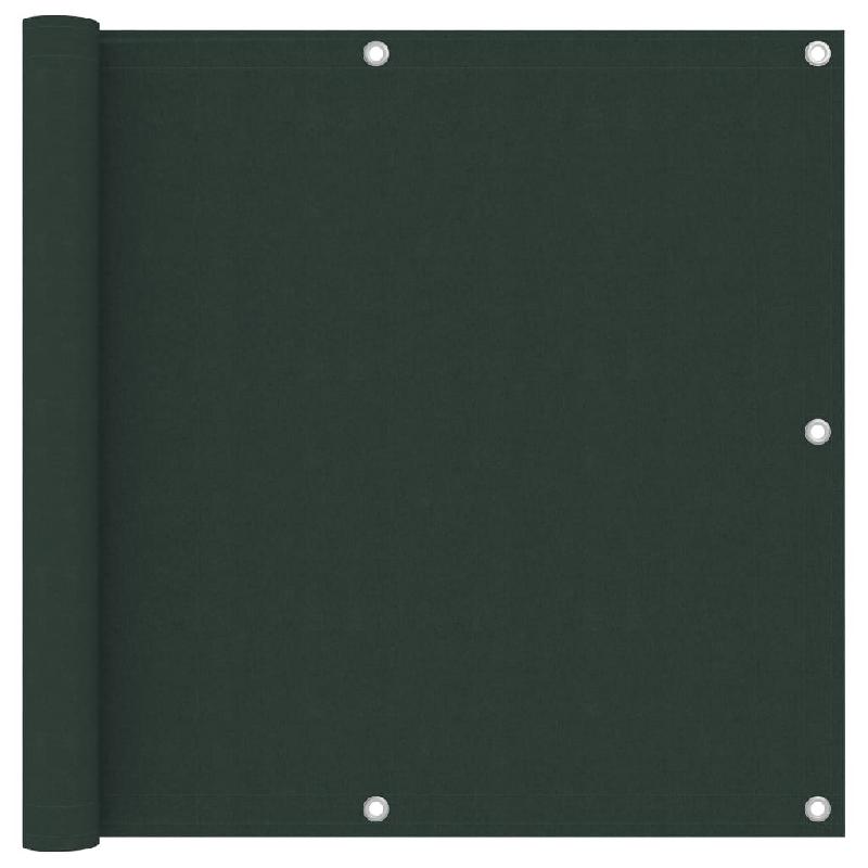 ÉCRAN DE BALCON BRISE PARE VUE PROTECTION CONFIDENTIALITÉ VERT FONCÉ 90 X 500 CM TISSU OXFORD 02_0010450_0