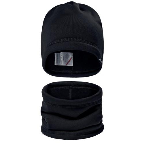 ENSEMBLE BONNET ET TOUR DE COU EN POLAIRE NOIRE ENGEL