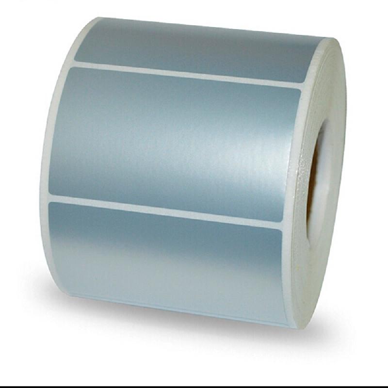 Étiquette transfert thermique PET blanc ou argent - Pour imprimante thermique - Référence ETTPET_0