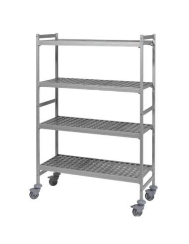 FERMOD Rayonnage mobile clayettes polymère 6611 Fermostock Longueur 1497 mm- 4 niveaux-profondeur 360 mm - 3617800296655_0