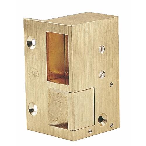 GÂCHE ÉLECTRIQUE – EN APPLIQUE - À ÉMISSION – DROITE – BRONZE – 0 MÉTALUX
