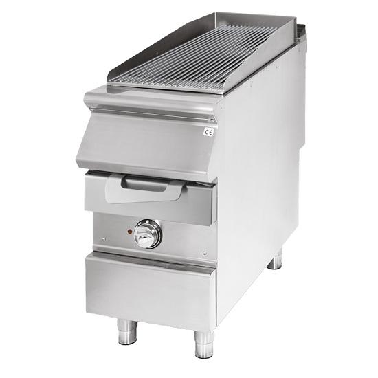 Grill électrique triphasée en inox à poser - avec zone 400 x 900 x ... - PVS9040GRACQE_0