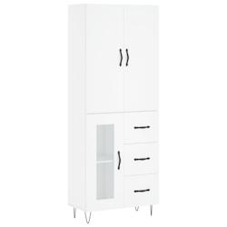 Helloshop26 - Buffet bahut commode armoire meuble de rangement organisateur cuisine salle de séjour salon haut 69,5 x 34 x 180 cm 02_0032575 - 300021_0