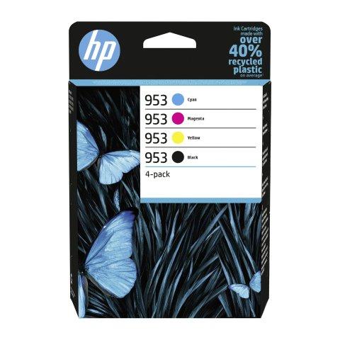 HP 953 - 6ZC69AE PACK CARTOUCHES : 1 NOIRE + 3 COULEURS POUR IMPRIMANTE JET D'ENCRE - CARTOUCHE AUTHENTIQUE