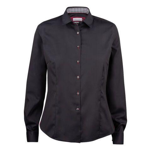 J.HARVEST & FROST RB20 TWILL CHEMISE FEMMES NOIR/ROUGE - TAILLE XL