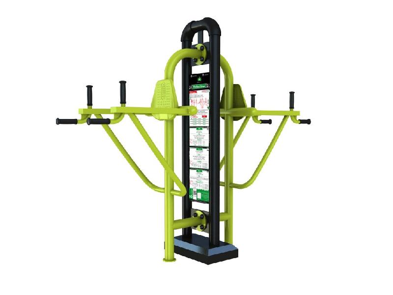 Appareil de fitness de plein air en acier galvanisé thermolaqué - Avec kit de fixation et application mobile FreeTness - La Chaise Romaine_0