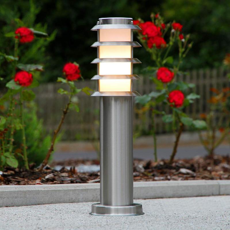 LINDBY LAMPE À SOCLE EN INOX SELINA
