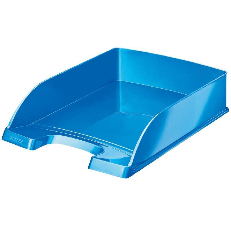 LEITZ BAC À COURRIER LEITZ WOW EN POLYSTYRÈNE, 255 X 70 X 357 MM, BLEU MÉTALLISÉ (PRIX À L'UNITÉ)
