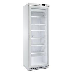 MARECOS Armoire Neg 1P. Vitree - Blanc - Led - Froid Statique - 6 Etageres Fixes 493X380Mm - Serrure - 4 Roulettes+2 Tampons Reglables ACE-430-CS-PV -_0