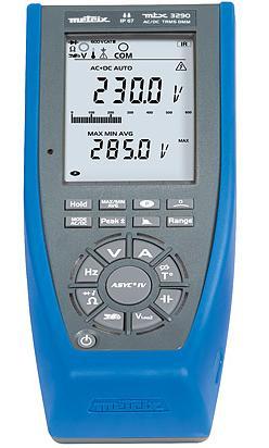Multimètre numérique portable TRMS - 1000V/10-20A AC/DC, 20kHz, 6000 points - MTXMTX3290_0