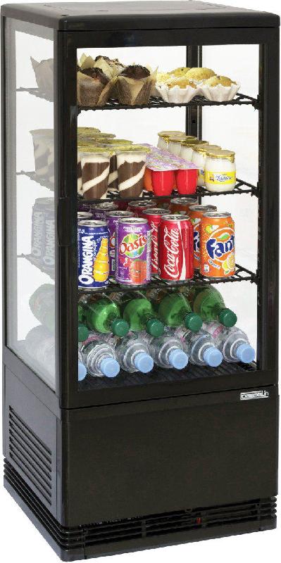 Mini vitrine réfrigérée positive 78 litres - CASSELIN CVR78LN - froid ventilé avec dégivrage automatique et éclairage_0