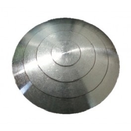 Plot en aluminium brut rainuré - diamètre 25 mm - conforme à la norme NF P 98-351_0