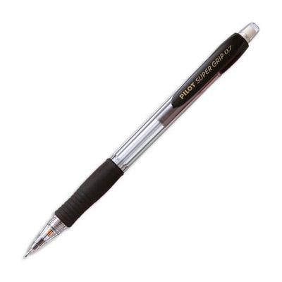 PORTE-MINE PILOT SUPERGRIP H187 - 0.7 MM - RECHARGEABLE - GRIP CAOUTCHOUC - NOIR