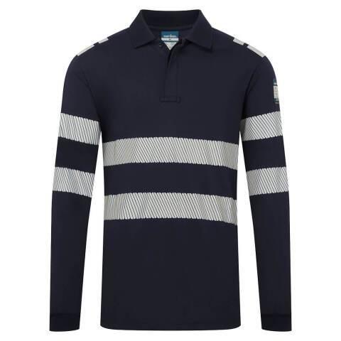 PORTWEST FR733 POLO ML PW3 MODAFLAME FR MARINE - TAILLE XXL