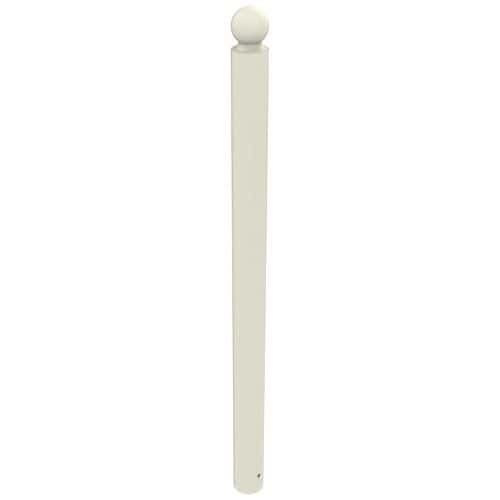 POTELET BOOPI TÊTE BOULE MÉTAL HTR 1 M Ø 76 MM - BLANC 9010 - BUTON DESIGN