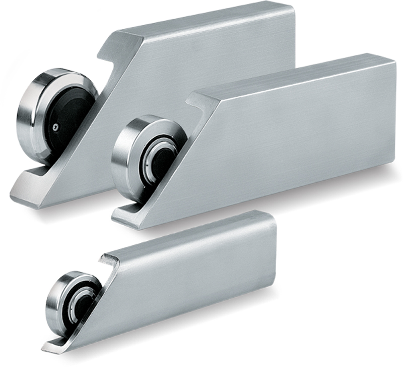 Galet combiné inox Winkel - patin en Oilamid résistant à la corrosion - Ø 52,5 à 88,4 mm_0
