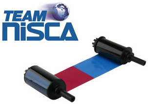 Ruban de transfert thermique pour imprimantes Nisca PRC-101, PR5350, PR5360LE - couleurs ou noir_0