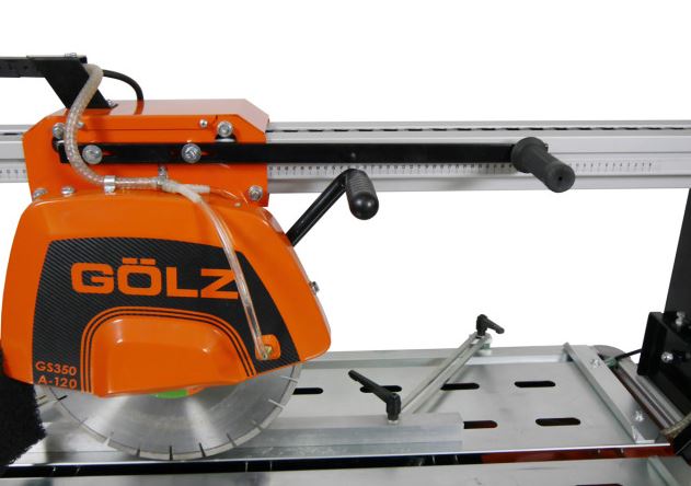 Scie sur table à pont robuste pour des coupes précises de grande longueur de coupe 1.200 mm - GÖLZ - GS350A-120_0