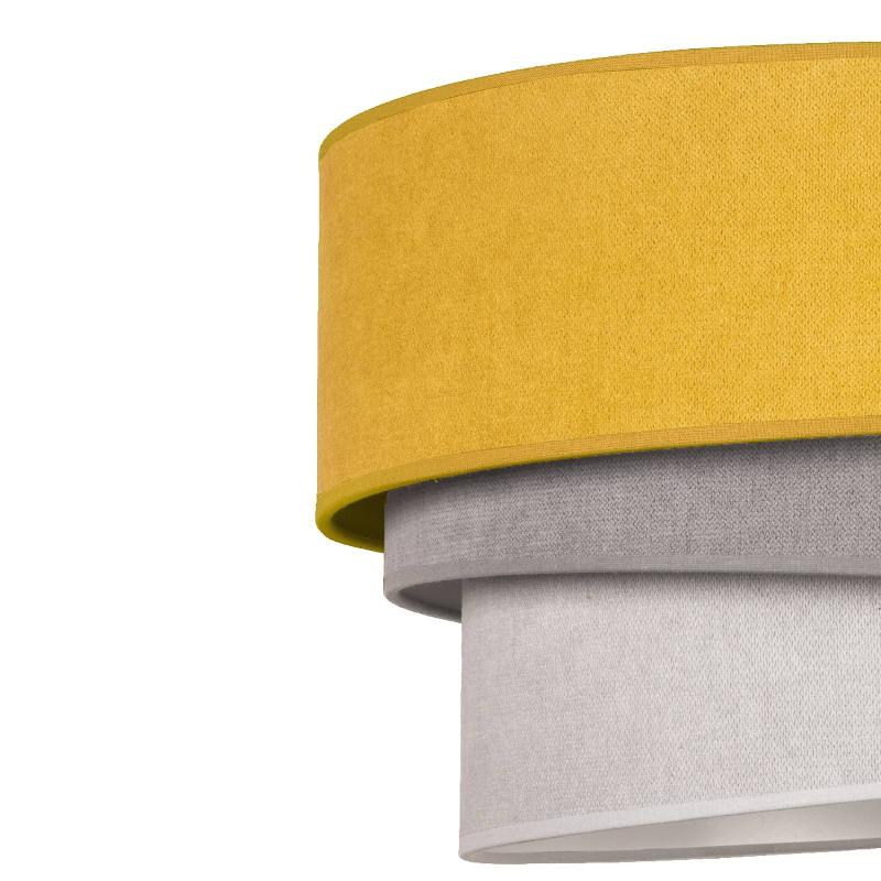 DUOLLA SUSPENSION PASTELL TRIO JAUNE/GRIS/GRIS CLAIR