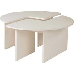 Table basse en aggloméré Moira blanc Hanah Home - blanc 8684283112166_0