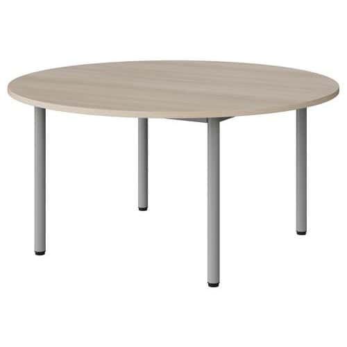 TABLE MALIBU Ø 120 T3 4P STRA ABS ACACIA/GRIS 9006