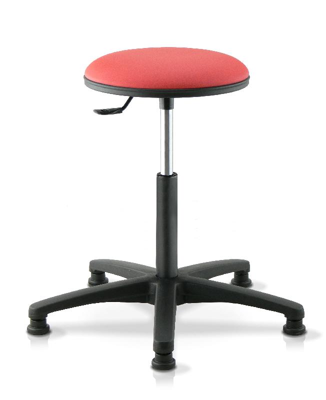 Tabouret rond - SOKOA - Patins, Violette_0