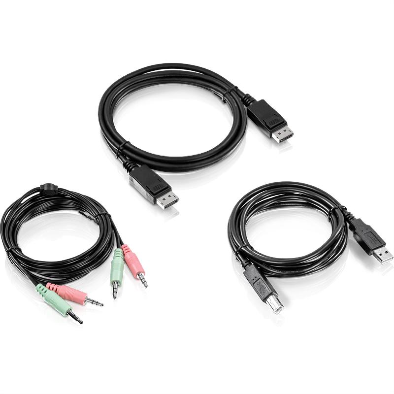 TRENDnet TK-CP06 Kit de câble KVM Audio, USB et DisplayPort, 1,8m_0