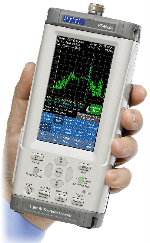 Analyseur de spectre portatif, 10m-3.6ghz, 300hz-10mhz rbw, écran couleur 4.3