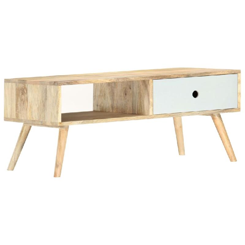 VidaXL Table basse 90x50x40 cm Bois de manguier massif Modèle Apex Loft - 286482_0