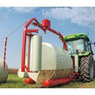 1200S - Enrubanneuse agricole avec bras satellitaire - Mascar S.P.A - double rouleau de traction